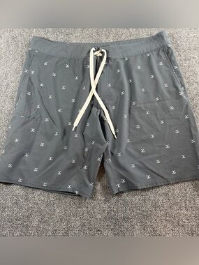 AVID Men's Performance Hybrid Board Shorts Sz 38 Blue No Liner Fishing Outdoor